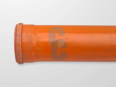 ПВЦ тръба ф160 - ОРАНЖЕВА - 4мм.